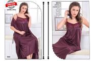 SUMMER SPECIAL  SHINKER SATIN 2 PCS GOWN NIGHTY VOL.PC-458